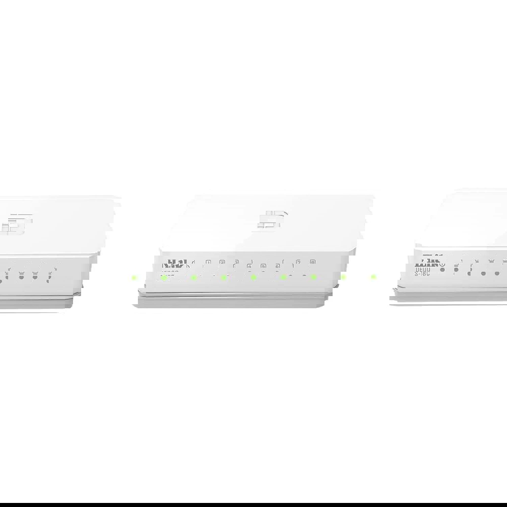 სვიჩი D-Link DES-1008C/B1A, 8-Port, Switch, White