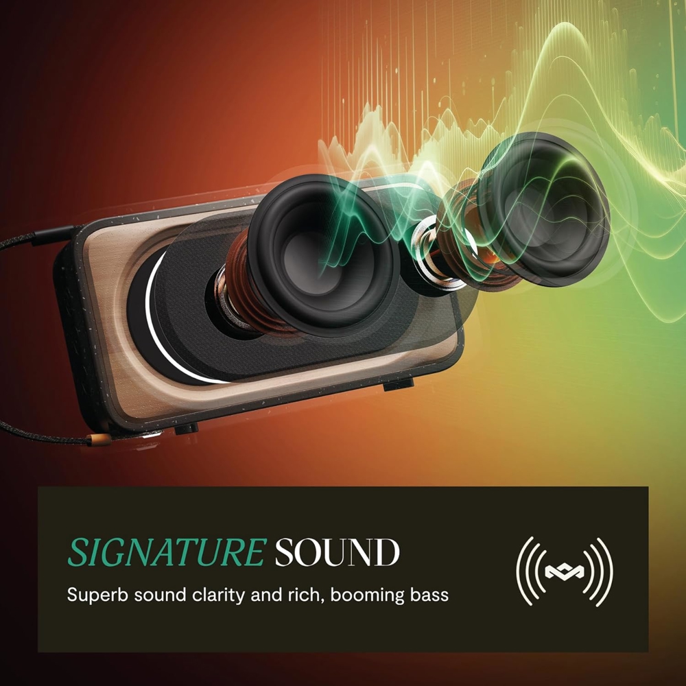 Speaker House Of Marley EM-JA023-SB Roots Solar, Bluetooth, Signature Black