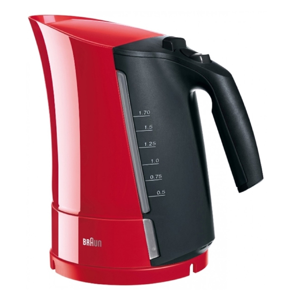 ელექტრო ჩაიდანი Braun WK300RD, 2200W, 1.7L, Electric Kettle, Red