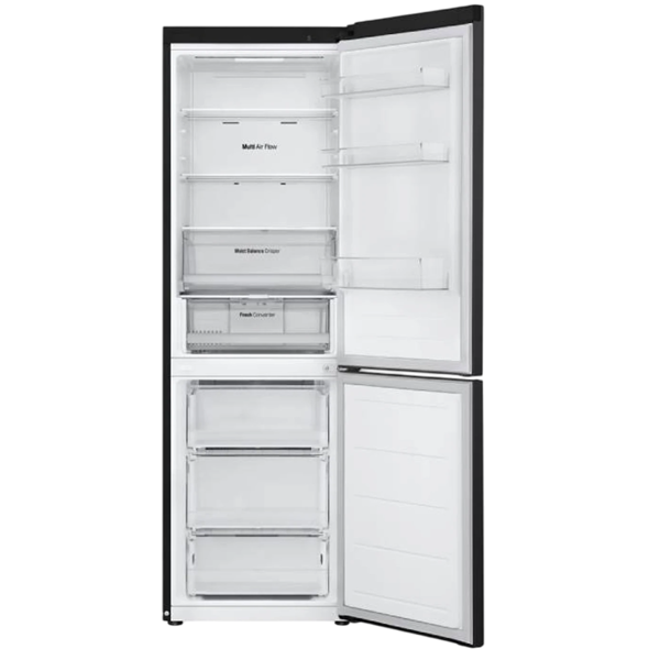 Refrigerator LG GR-B509FQFW.AEPQMER, 387L, A++, NO FROST, Black