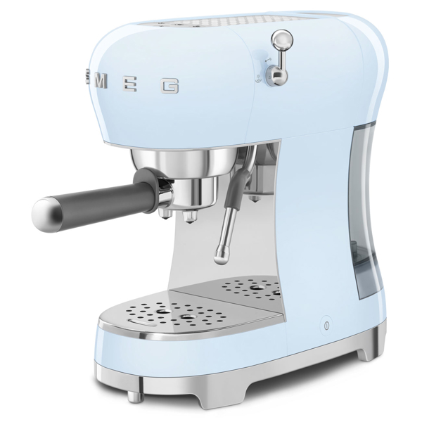 Espresso Coffee Machine Smeg ECF02PBEU, 1350W, 1.1L, Pastel blue