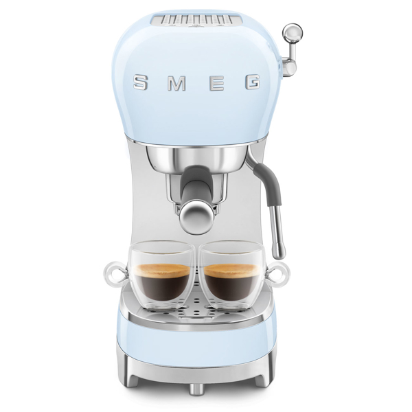 Espresso Coffee Machine Smeg ECF02PBEU, 1350W, 1.1L, Pastel blue