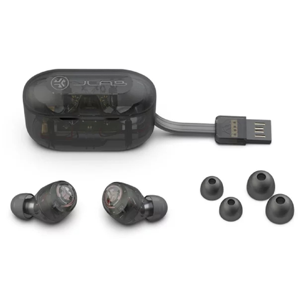 ყურსასმენი JLab IEUEBGAIRPOPRCLR124 Go Air Pop, Earbuds, Wireless, Bluetooth, USB, Black