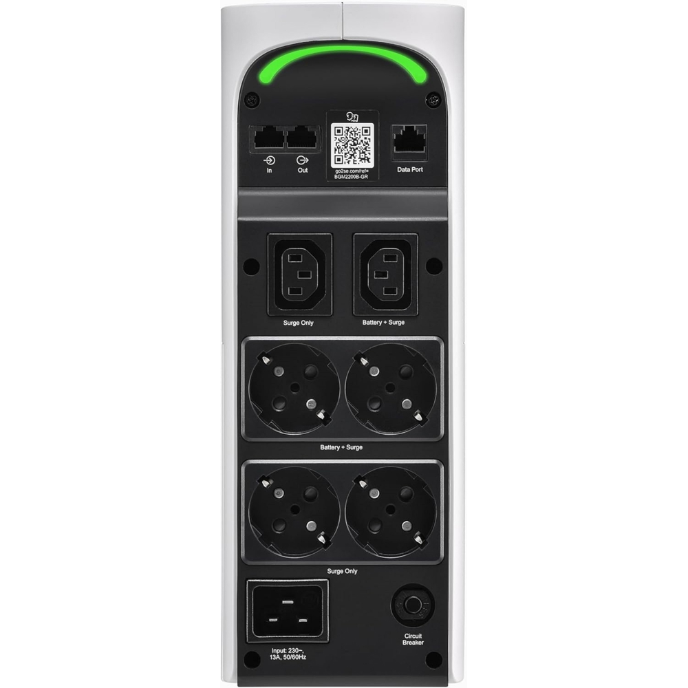 უწყვეტი კვების წყარო APC Gaming Back UPS Pro BGM2200-GR Back-UPS Pro, 2200VA, USB, Type-C, UPS, White