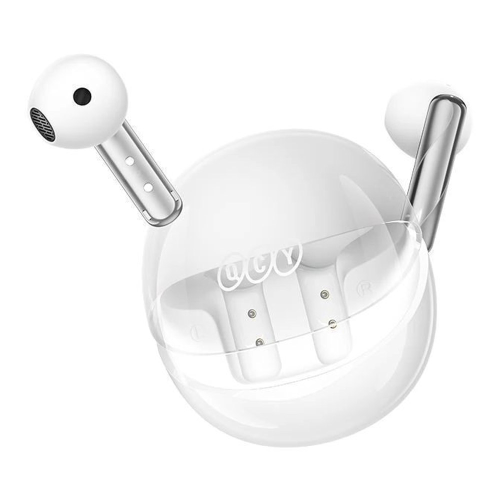 Earbuds QCY 6957141408926 Ailypods Clear, Wireless, Bluetooth, lPX5, White