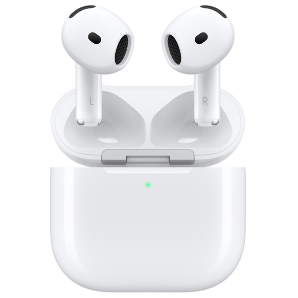 ყურსასმენი Apple MXP63ZE/A AirPods 4 W/O A.N.C, Earbuds, Wireless, Bluetooth, lP54, White