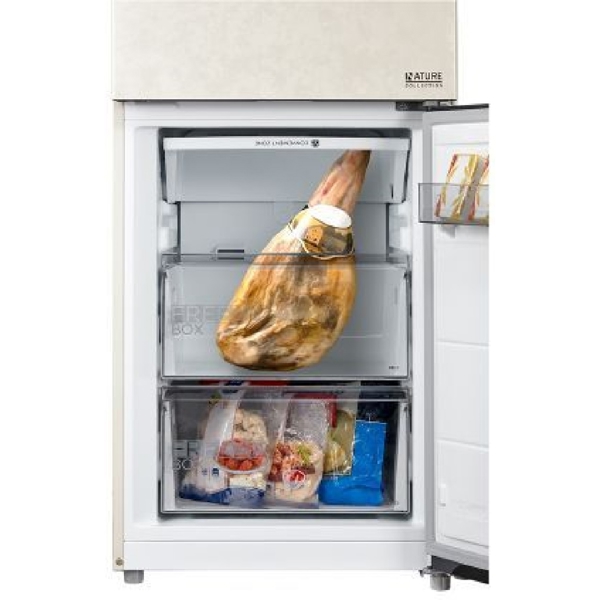 მაცივარი Midea MDRB521MIE33OD, 386L, A++, No Frost, Refrigerator, Beige