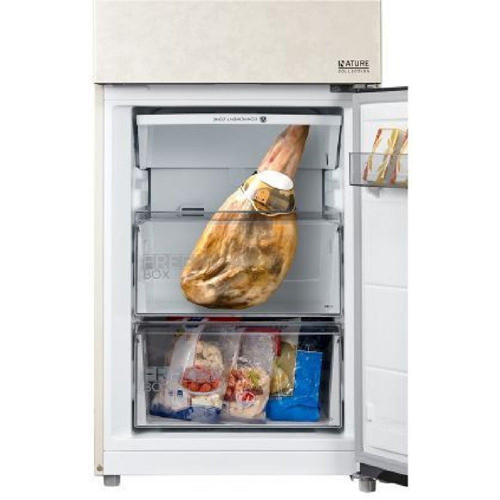 მაცივარი Midea MDRB521MIE33OD, 386L, A++, No Frost, Refrigerator, Beige