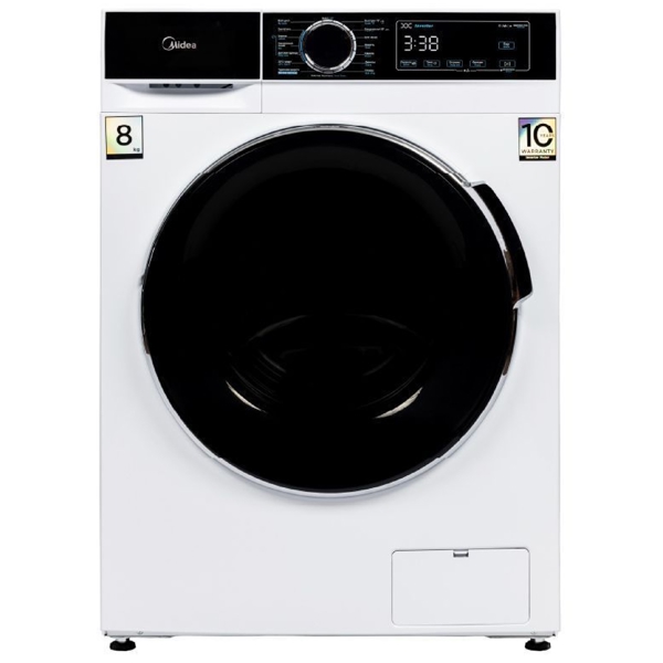 Washing Machine Midea MFA01W80B/W, 8Kg, A+++, 1400Rpm, White