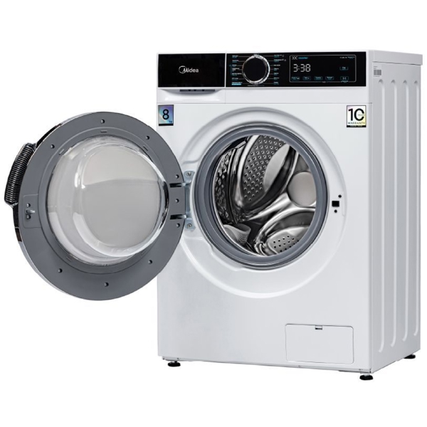 Washing Machine Midea MFA01W80B/W, 8Kg, A+++, 1400Rpm, White