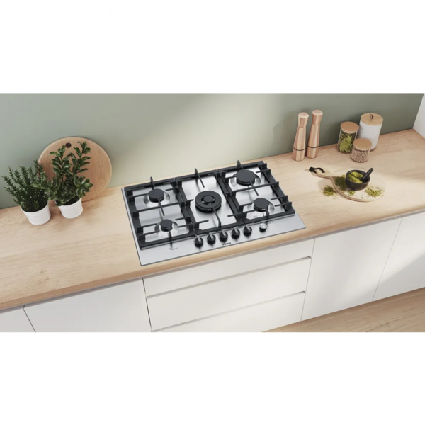 Built-in Gas Cooktop Bosch PCQ7A5M90, Silver