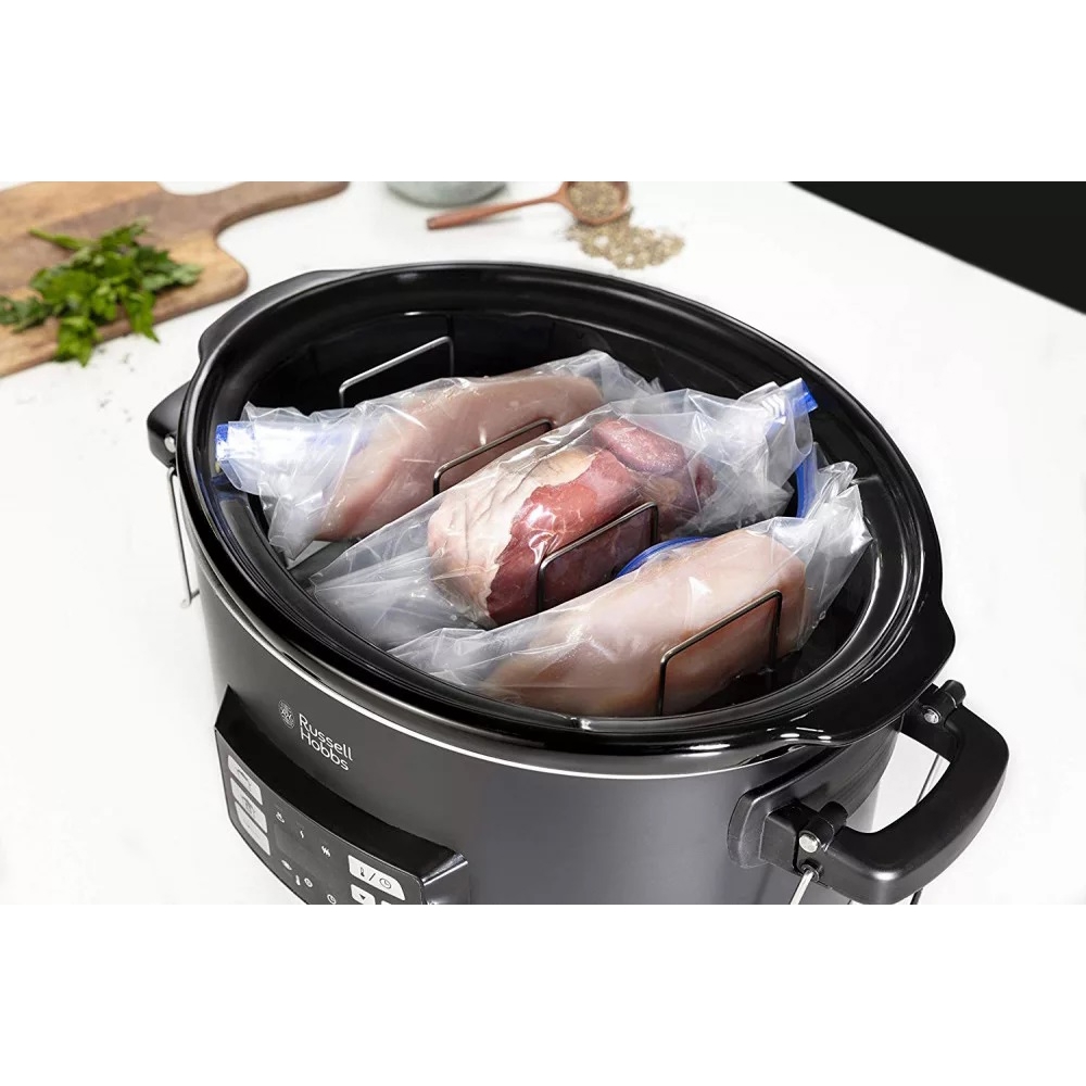 მულტსახარში Russell Hobbs 25630-56/RH Sous Vide, 350W, 6L, Slow Cooker, Black