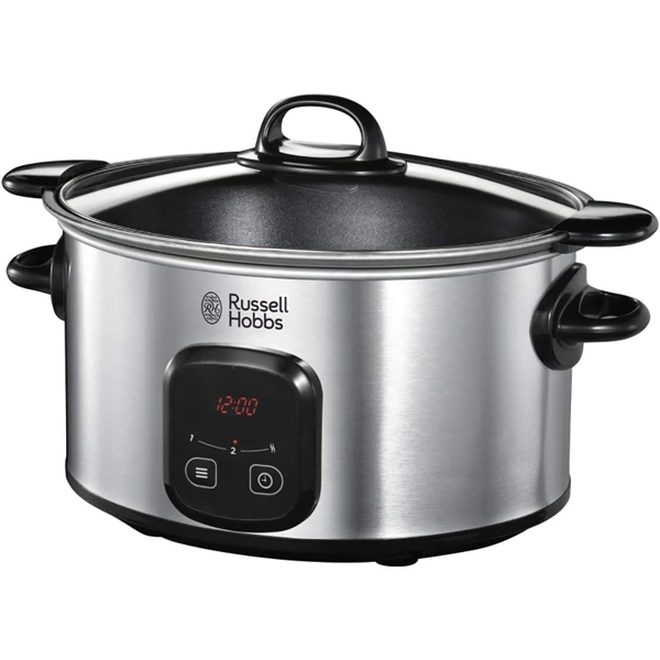 მულტსახარში Russell Hobbs 22750-56/RH MAXICOOK, 200W, 6L, Slow Cooker, Black/Silver