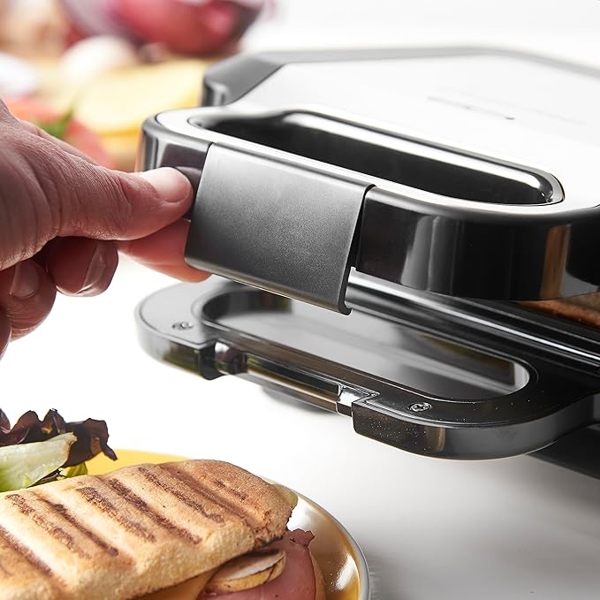 სენდვიჩის აპარატი Russell Hobbs 26810-56/RH Creations 3 in 1, 750W, Sandwich Maker, Black/Silver