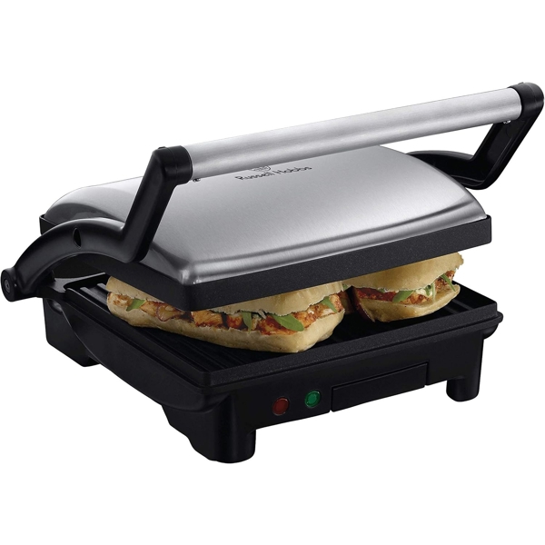 გრილი Russell Hobbs 17888-56/RH Cook at Home 3in1 Panini, 1800W, Grill, Black/Silver