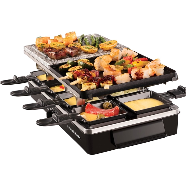 გრილი Russell Hobbs 26280-56/RH Multi Raclette 3 in 1, 1400W, Grill, Black