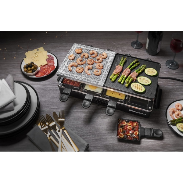 გრილი Russell Hobbs 26280-56/RH Multi Raclette 3 in 1, 1400W, Grill, Black