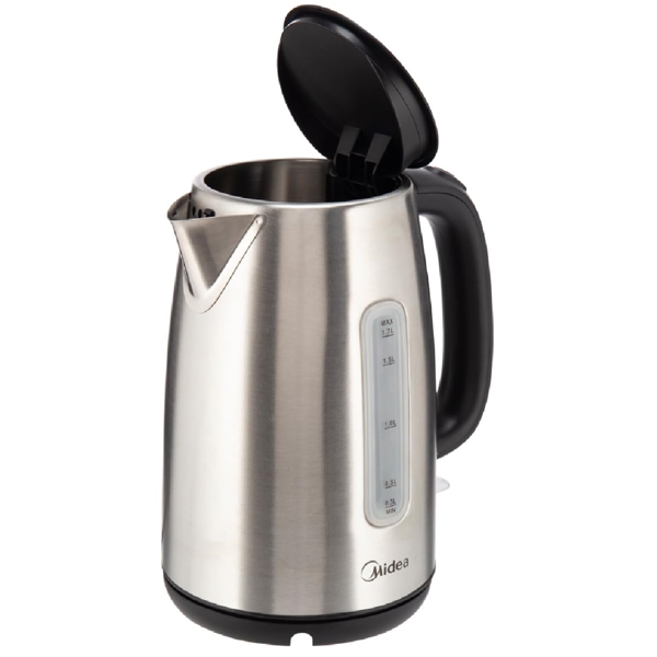 ელექტრო ჩაიდანი Midea MK-17S30A2, 2200W, 1.7L, Electric Kettle, Silver