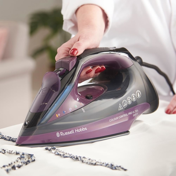 ორთქლის უთო Russell Hobbs 27281-56/RH Colour Control Pro, 2800W, Steam Iron, Purple