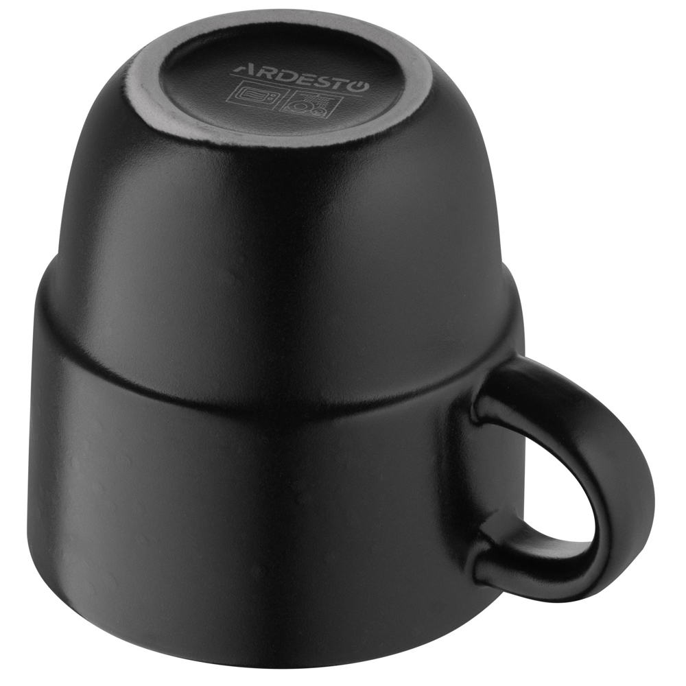 ჭიქა Ardesto AR2939TB Trento, 390ml, Mug, Black