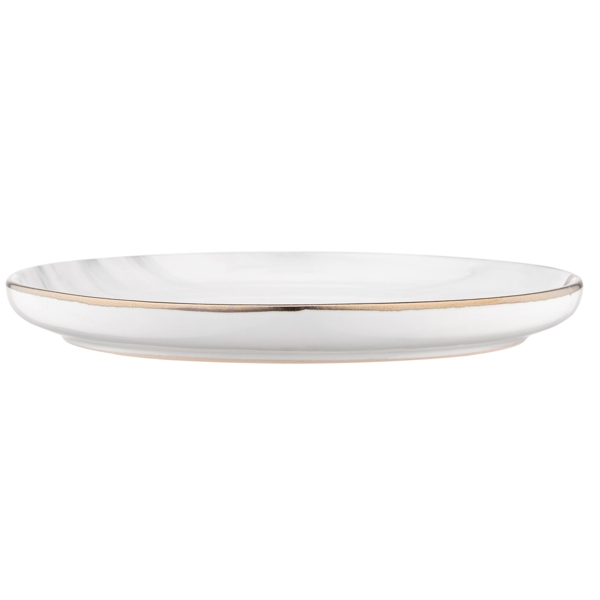 Dessert plate Ardesto AR2919MRW Marmo, 19cm, White