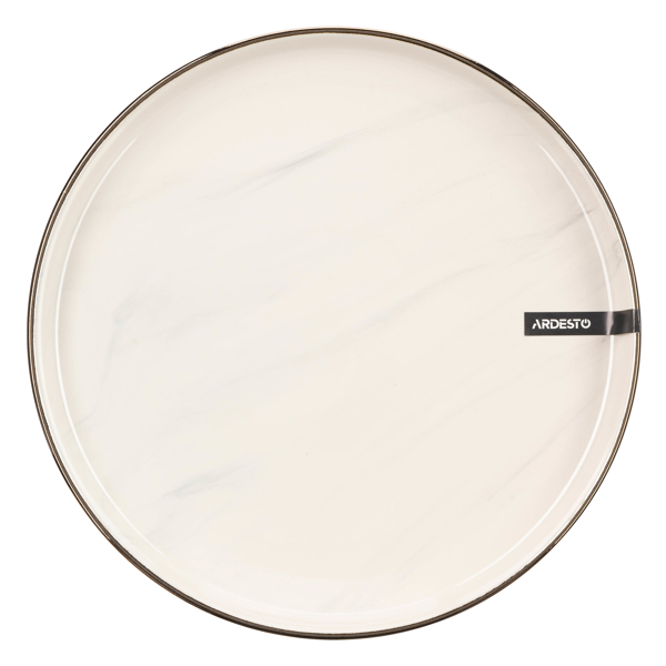 Dinner plate Ardesto AR2927MRB Marmo, 27cm, Beige