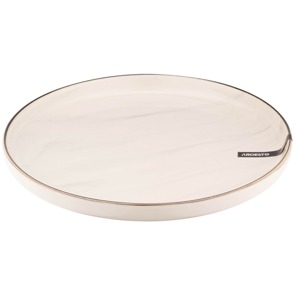 Dinner plate Ardesto AR2927MRB Marmo, 27cm, Beige