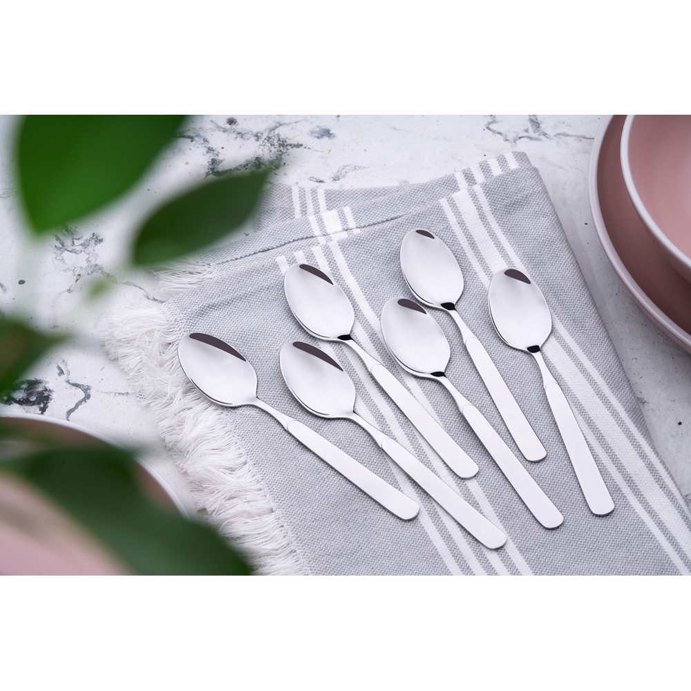 კოვზების ნაკრები Ardesto AR1906ST Salerno, 6pcs, Teaspoons Set, Silver