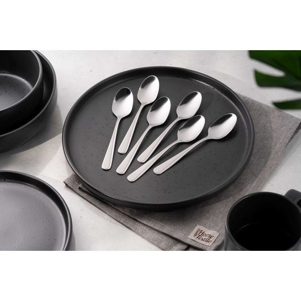 Ardesto Teaspoons set Black Mars Zenith , 6pcs, stainless steel