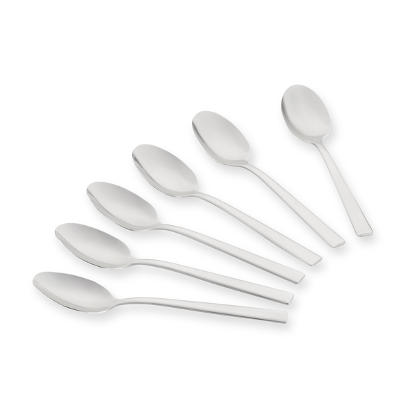 კოვზების ნაკრები Ardesto AR0706VT Black Mars Vanessa, 6pcs, Teaspoons set, Silver