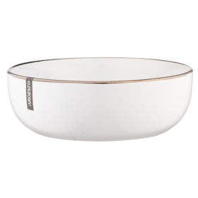 Soup plate Ardesto AR2919MRBW Marmo, 19cm, White