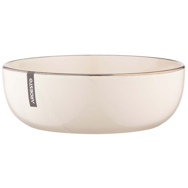 Soup plate Ardesto AR2919MRBS Marmo, 19cm, Beige