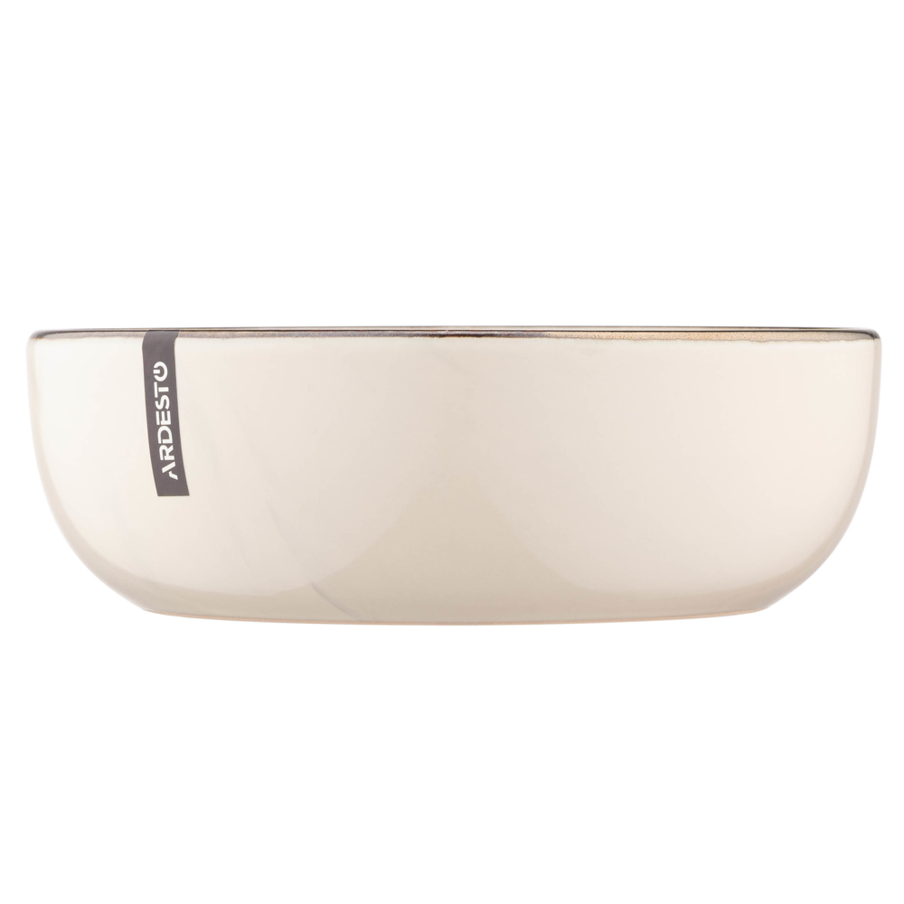 წვნიანის თეფში Ardesto AR2919MRBS Soup plate Marmo, 19cm, Beige
