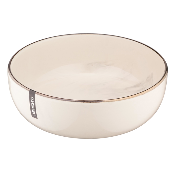 Soup plate Ardesto AR2919MRBS Marmo, 19cm, Beige