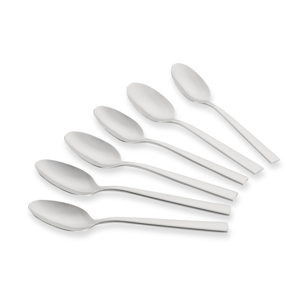 Tablespoons set Ardesto AR0706VS Black Mars Vanessa, 6pcs, Silver