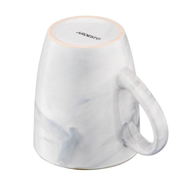 Ardesto AR2939MRW Marmo, 390ml, Mug, White