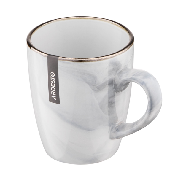 Ardesto AR2939MRW Marmo, 390ml, Mug, White