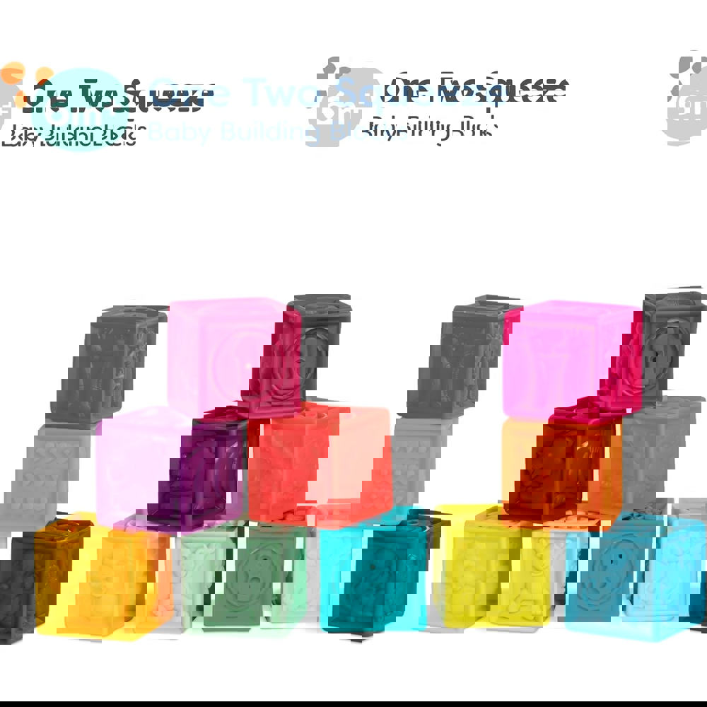 Soft Blocks Btoys BX1481Z One Two Squeeze