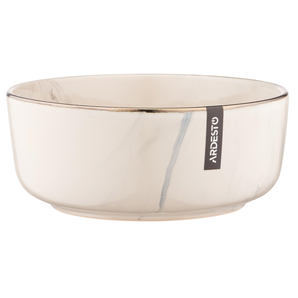 Salad Bowl Ardesto AR2916MRBMarmo, 15.6cm, Beige