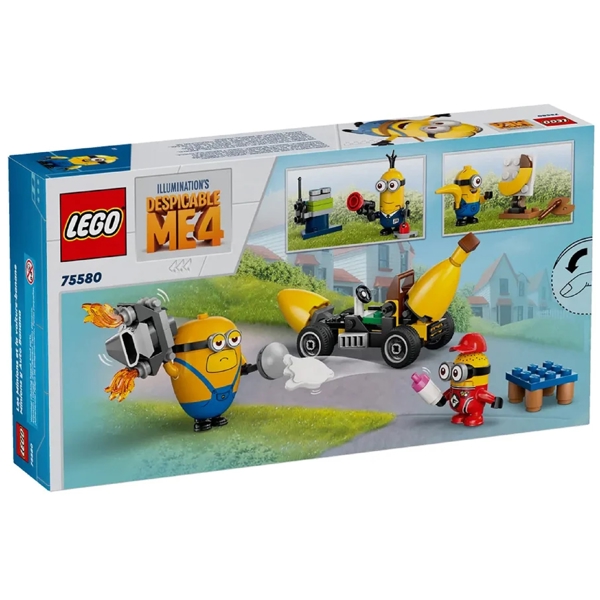 Prefabricated Construction Minions and Banana Car Lego 75580 Despicable Me 4