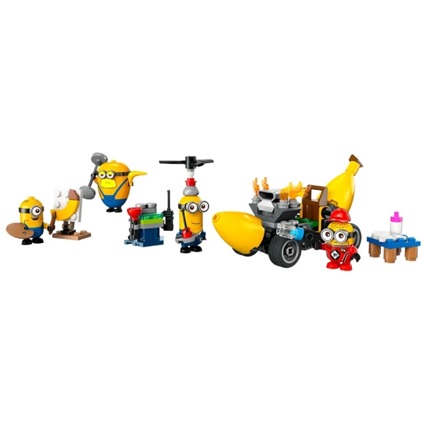 Prefabricated Construction Minions and Banana Car Lego 75580 Despicable Me 4