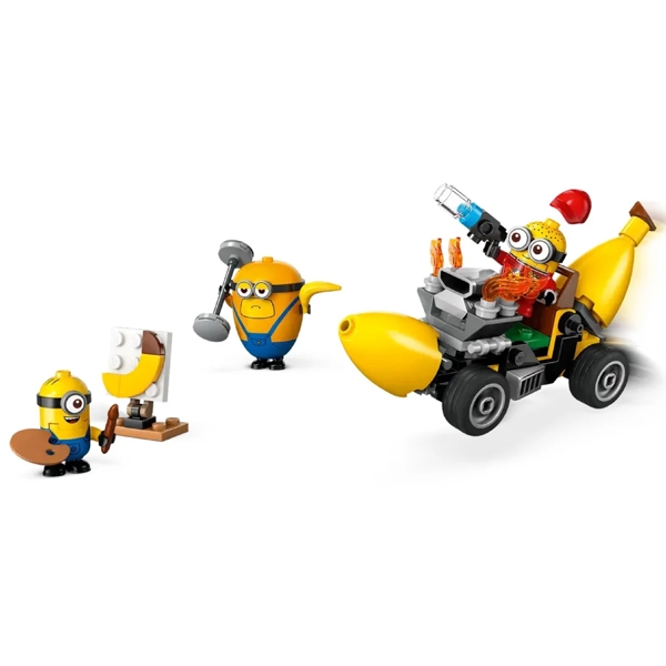 Prefabricated Construction Minions and Banana Car Lego 75580 Despicable Me 4