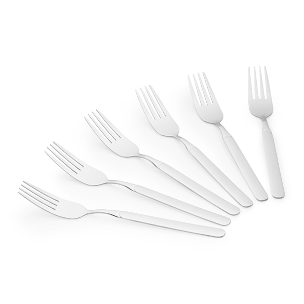 Table forks set Ardesto AR1906SF Gemini Salerno, 6pcs, Silver