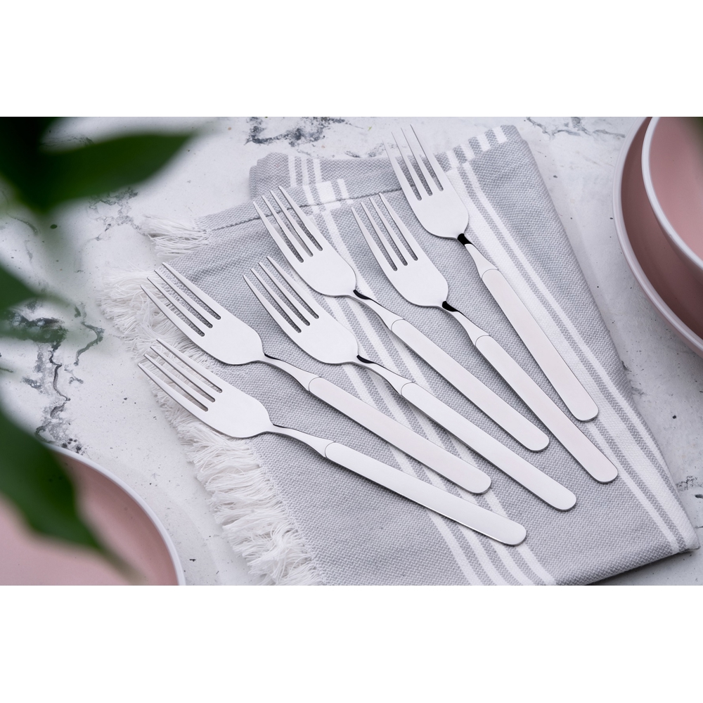 Table forks set Ardesto AR1906SF Gemini Salerno, 6pcs, Silver
