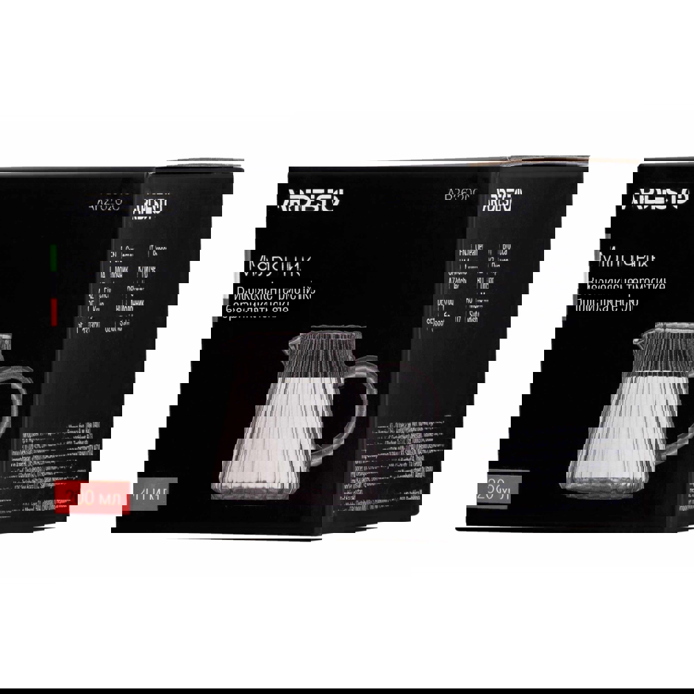 რძის ქილა Ardesto AR2620C Creamer, 0.2l, Milk jug, transparent