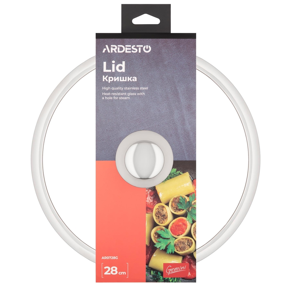 Lid Ardesto AR0728G Gemini, 28cm, Transparent
