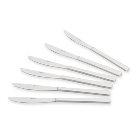 Table knives set Ardesto AR0706VK Black Mars Vanessa, 6pcs, Silver