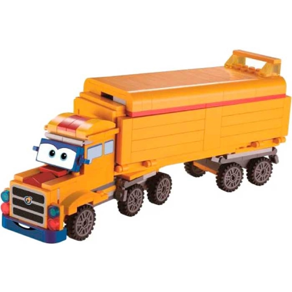 სატვირთო მანქანა Super Wings EU385008, Small Blocks Buildable Vehicle Set, Orange