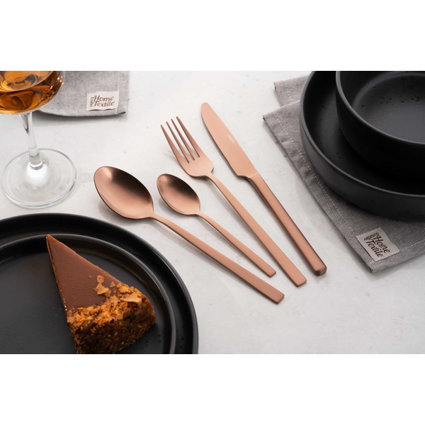 Cutlery set Ardesto AR0704FSC Black Mars Favola, 4pcs, Copper