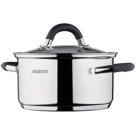 ქვაბი Ardesto AR1908CS Gemini Salerno, 0.8l, 12Cm, Stainless Steel